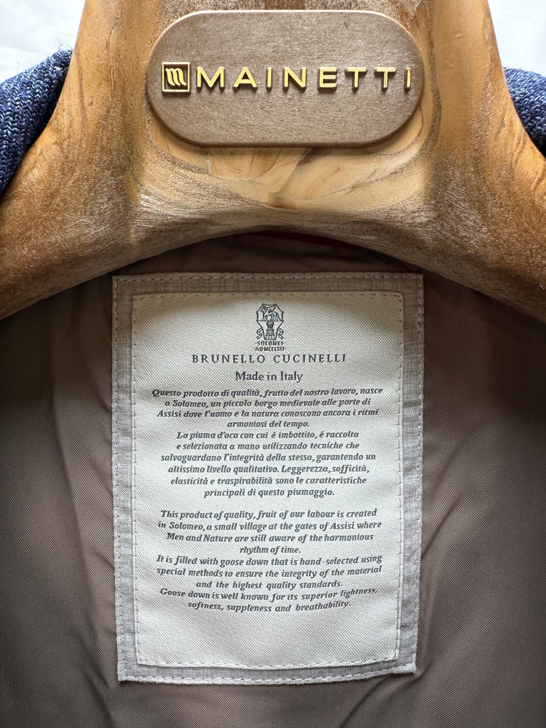 브루넬로쿠치넬리 울 구스다운 베스트 XL(105~110) 민트급 판매 상품이미지3