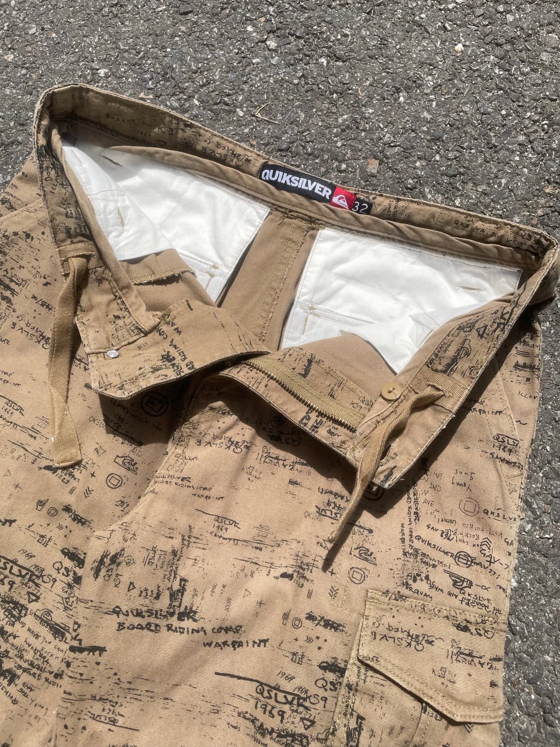 QUIKSILVER 퀵실버 올오버 프린팅 카고 반바지 상품이미지8