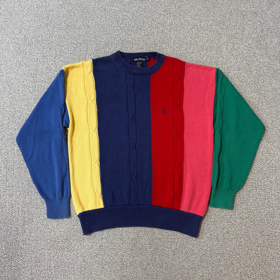 90s 노티카 컬러블록 니트 L 상품이미지1