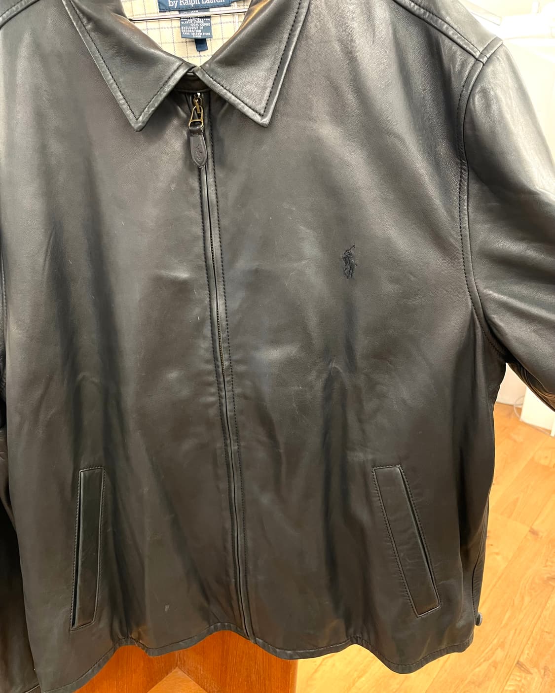 [XL] 폴로 랄프로렌 맥스웰 블랙 레더 자켓 상품이미지3