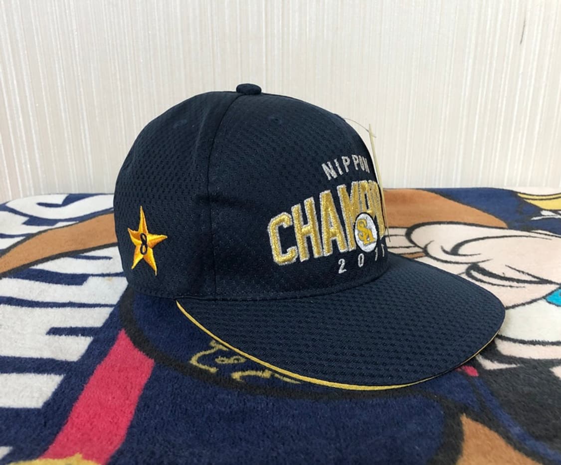 NPB 마제스틱 후쿠오카 소프트뱅크호크스 2017 일본 챔피언모자/캡 상품이미지6