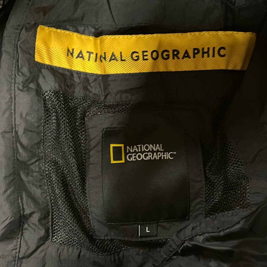 [정품/L] 내셔널지오그래픽 블랙 패딩 후드 점퍼 b12 상품이미지5