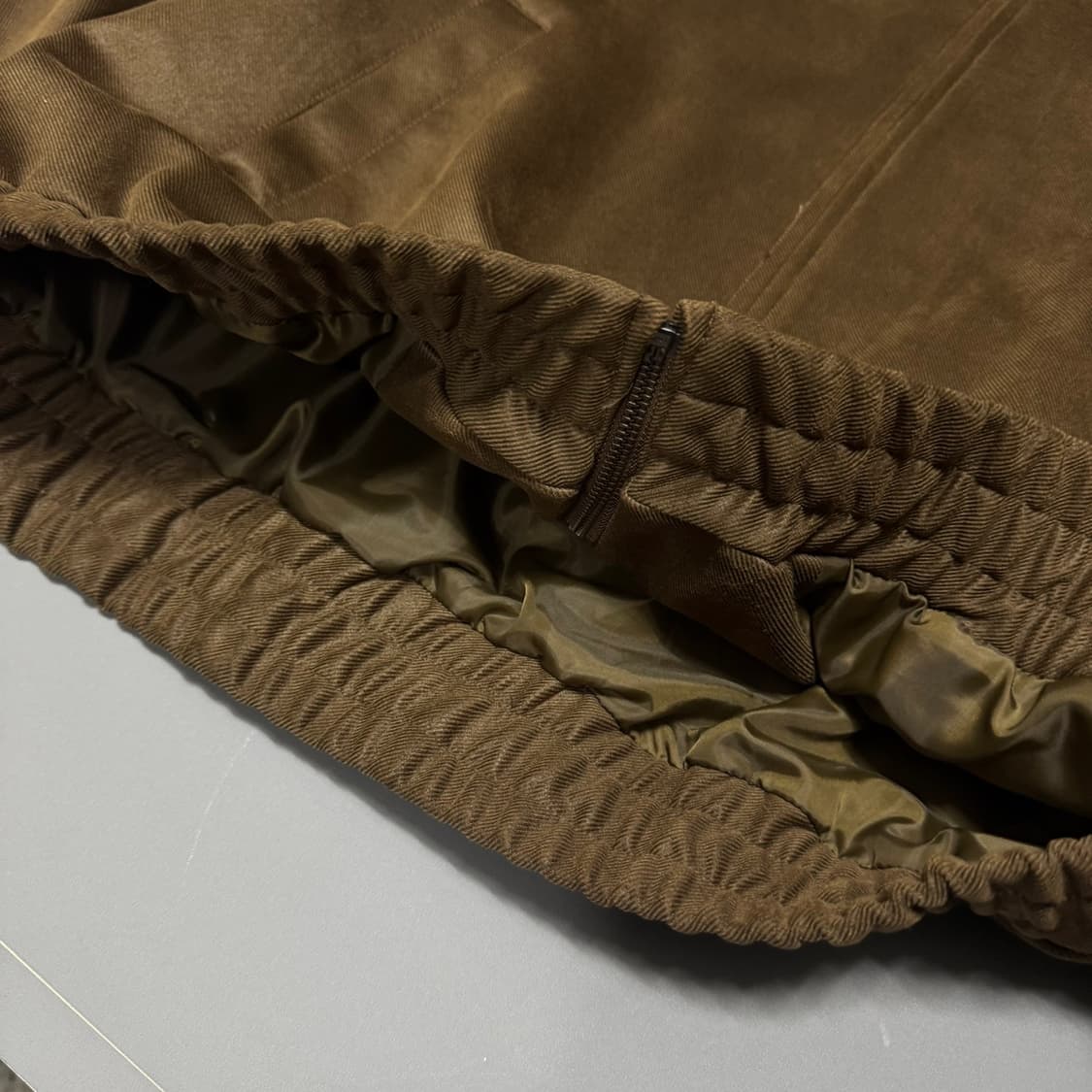 센스오브플레이스 브라운컬러 폴리에스터 혼방 집업 블루종 자켓 상품이미지5