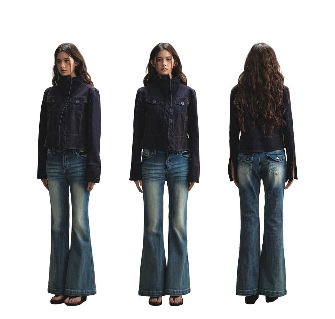 CTheMoon 데님 코트 상품이미지5