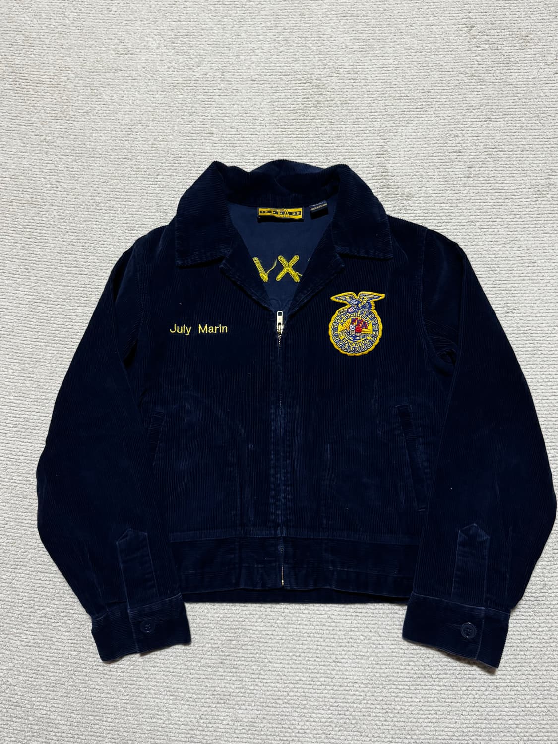 Y2K FFA 네이비 코듀로이 자켓 s, 55사이즈 상품이미지5