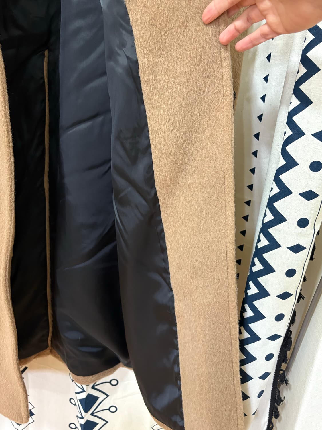 렉토 LAMA WOOL BLEND BALMACAAN COAT 상품이미지8