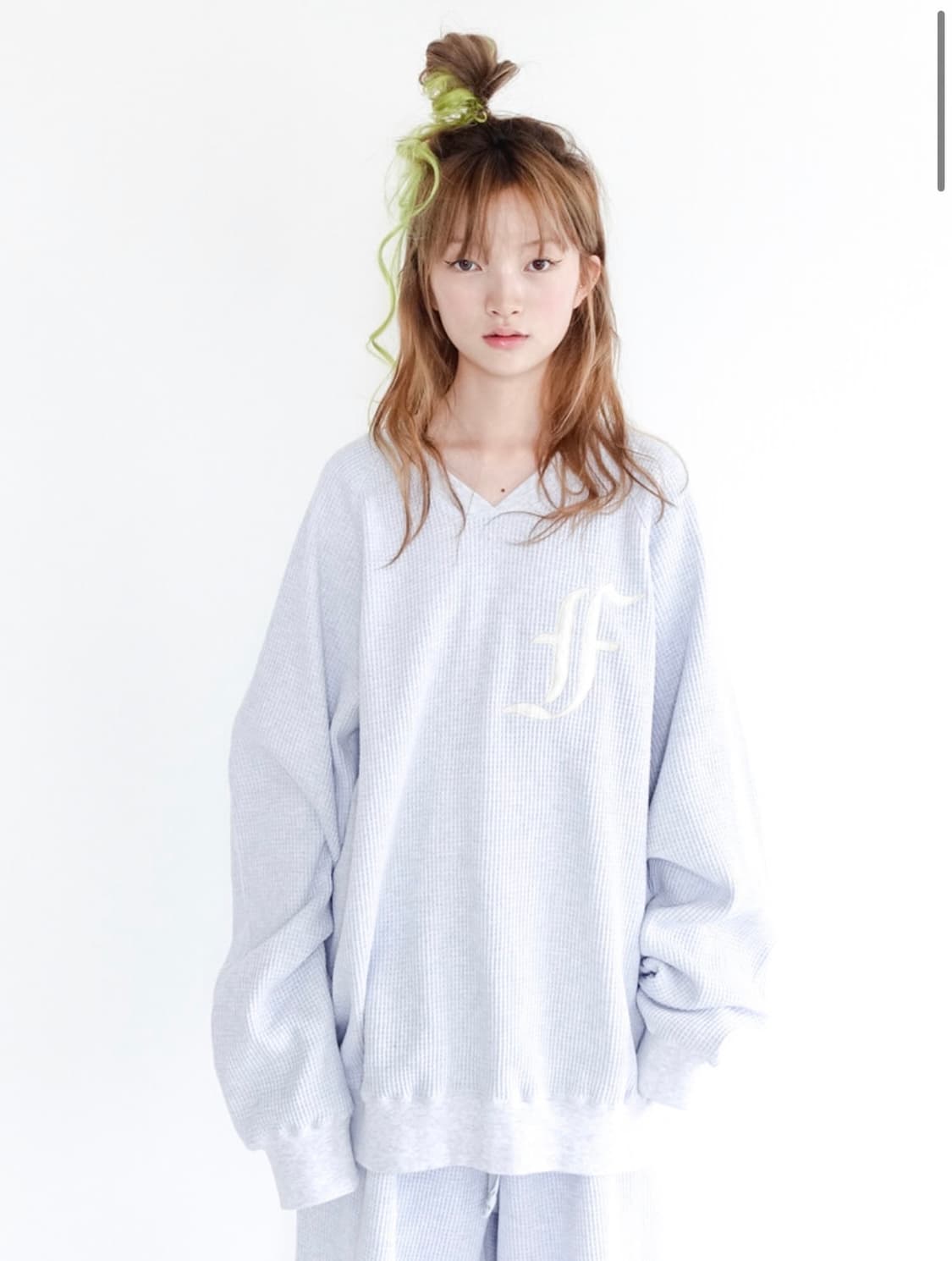 샵페어리 맨투맨 멜란지그레이 상품이미지1