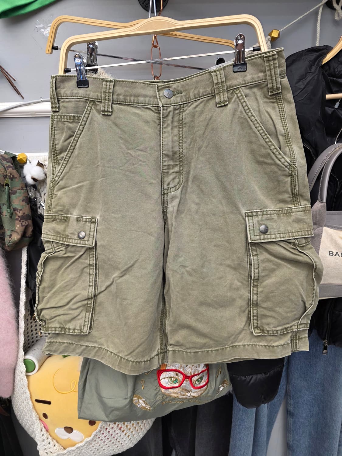 칼하트 카고 반바지 relaxed fit 34 카키 상품이미지3