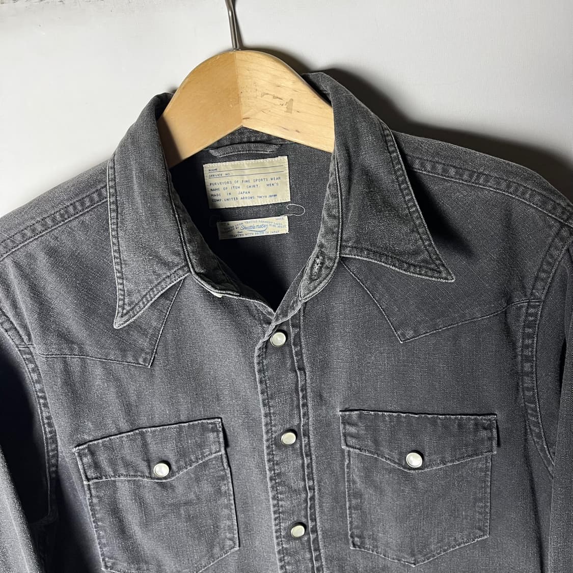 [United Arrows] 셔틀노트 데님 웨스턴 셔츠 상품이미지2