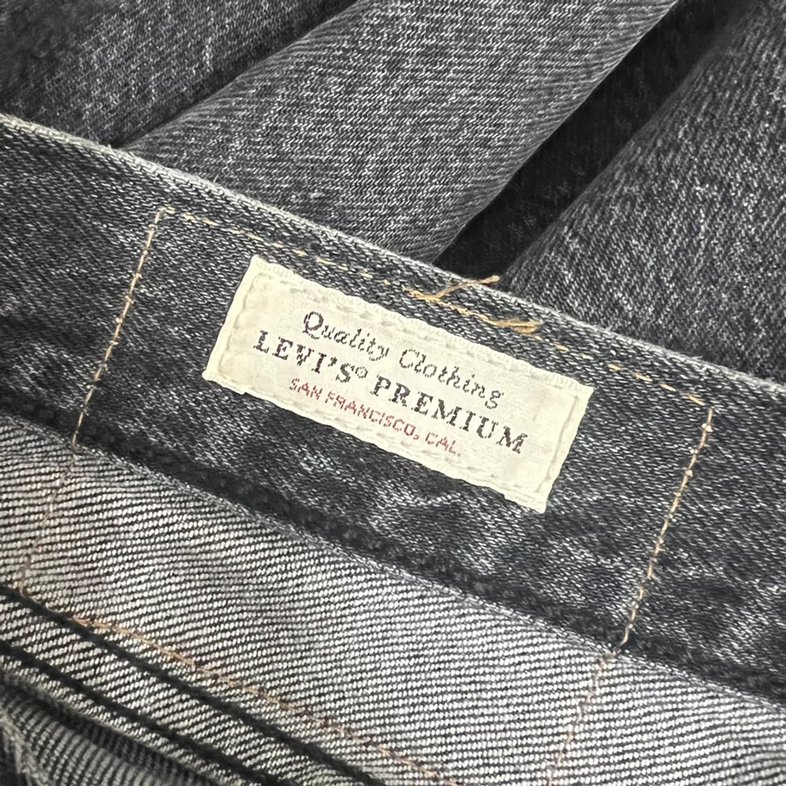 리바이스 프리미엄 501 93 흑청 데님 팬츠 36 상품이미지5
