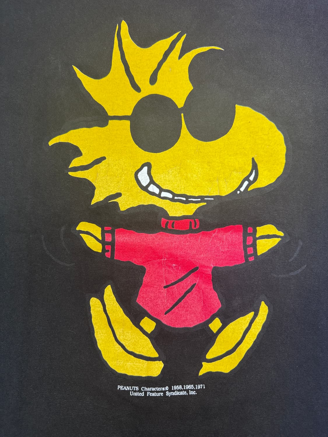 빈티지 90s 피너츠 스누피 우드스탁 그래픽 티셔츠 M 상품이미지2