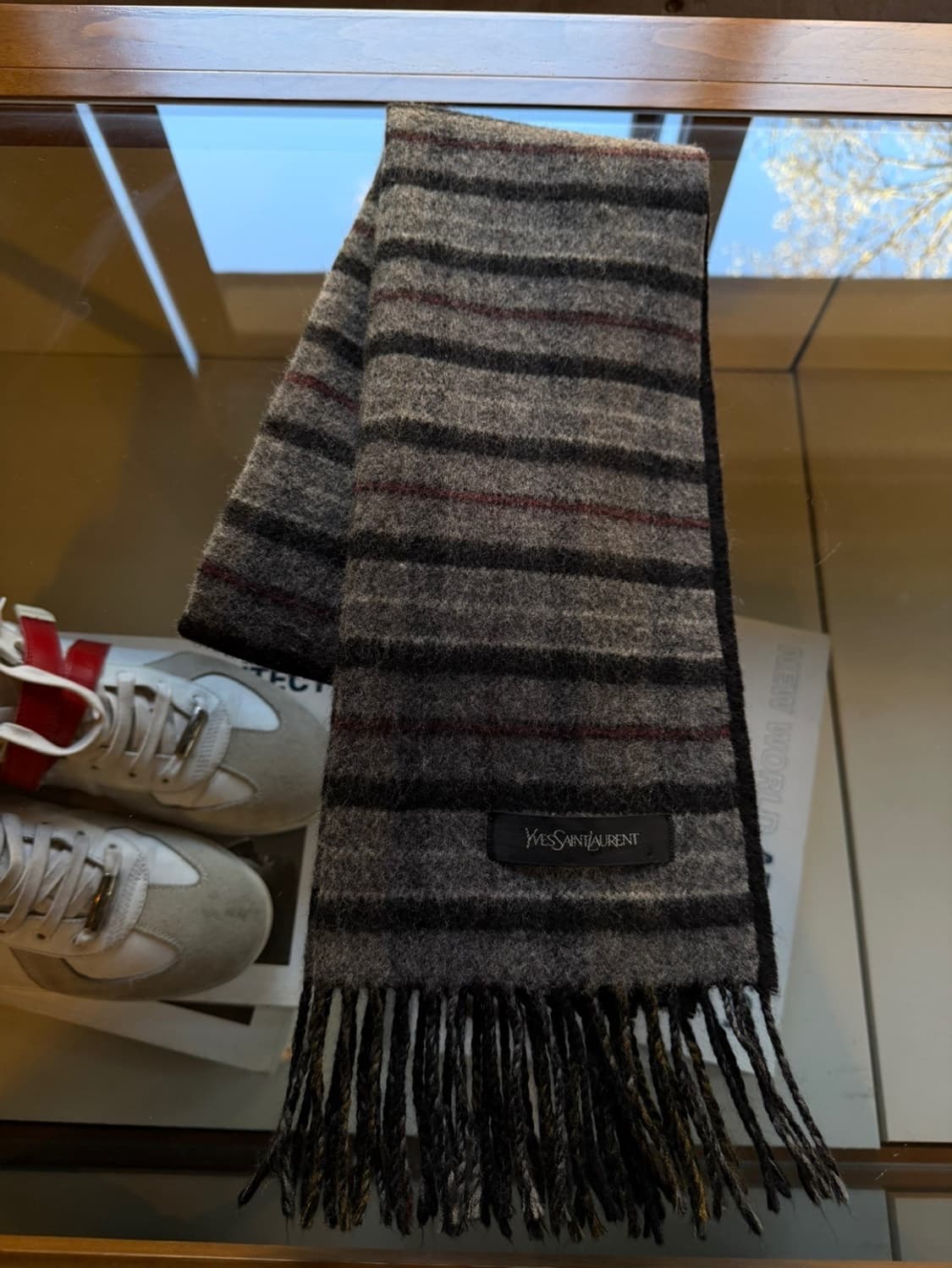 이브생로랑 캐시미어 램스울 머플러  상품이미지1