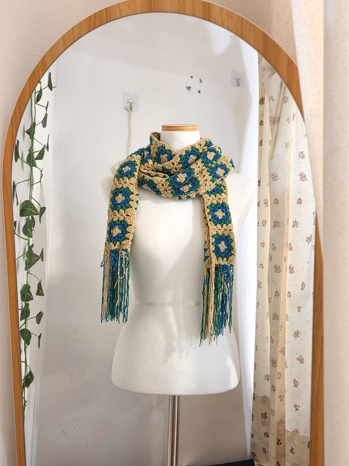 모티브 크로쉐 머플러 상품이미지1