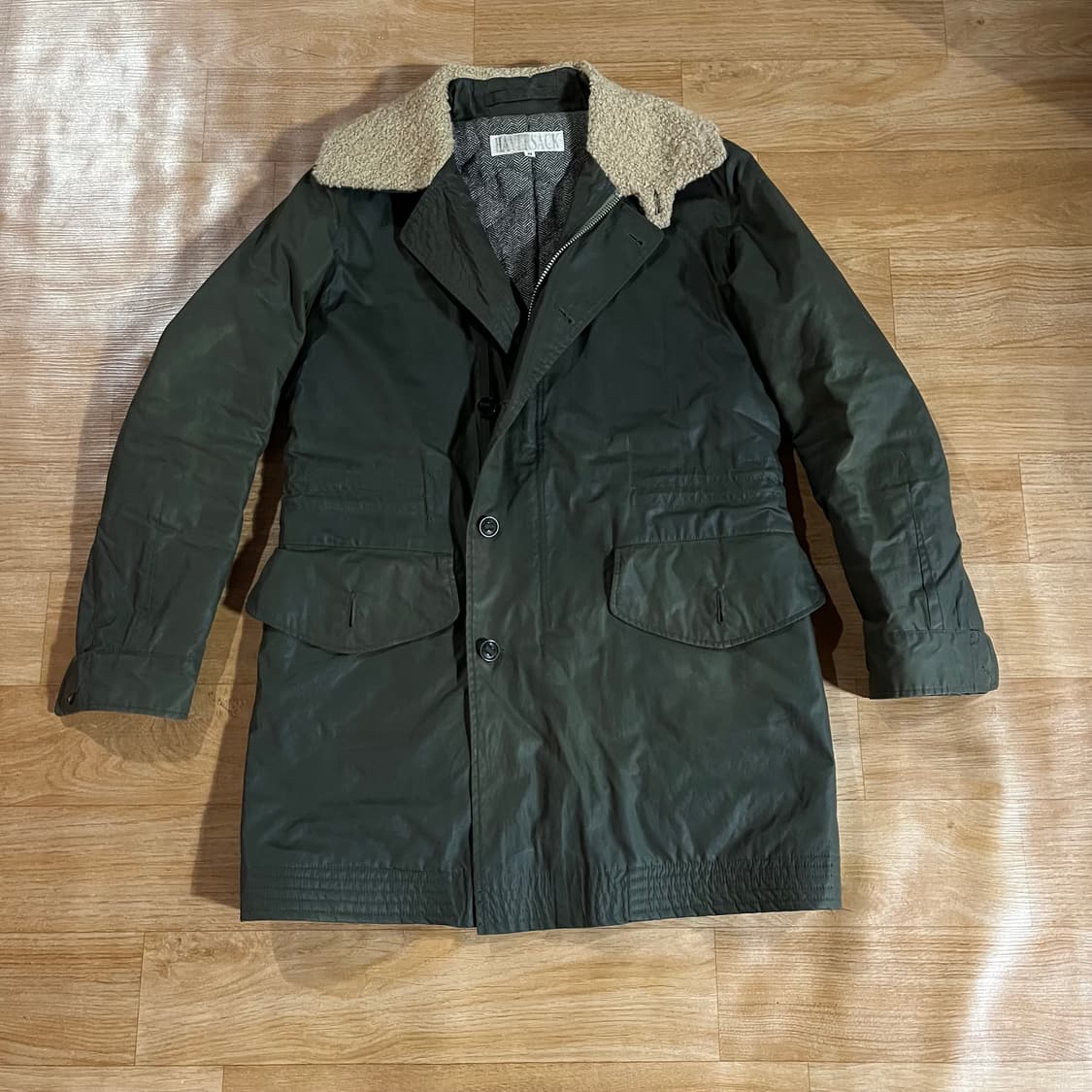 [97] 하버색 왁스코팅 코트 상품이미지3