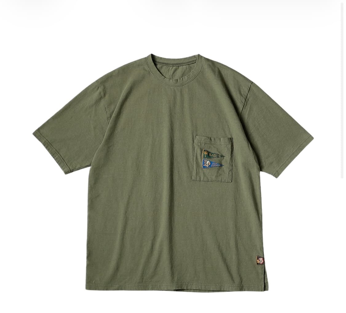 [L] 캐피탈 20 저지 패넌트 티셔츠 3 플래그 카키 상품이미지1