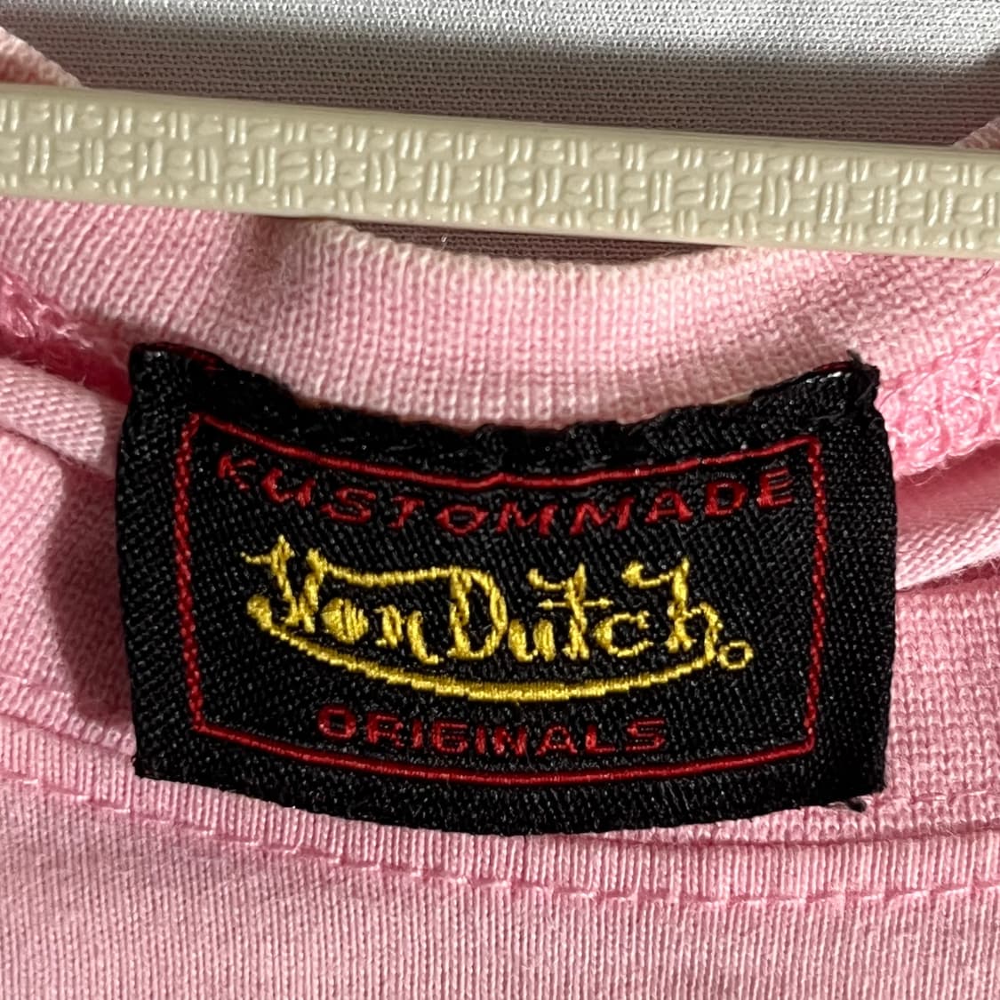 [Von Dutch] 본더치 키치 레터링 핑크 반팔 티셔츠 상품이미지3