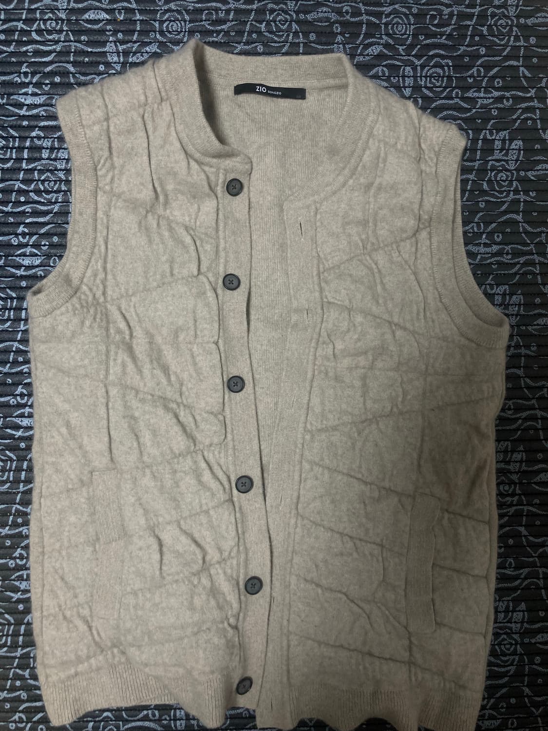 ZIO SONGZIO 퀼팅 남성 조끼 100 상품이미지1