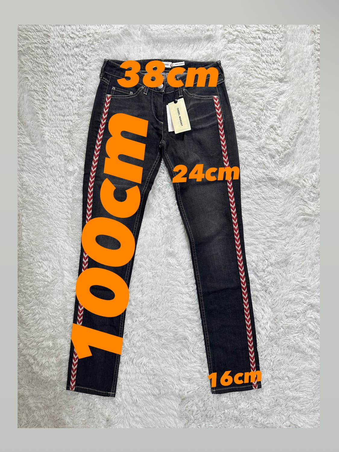 이자벨마랑 에뚜왈 데님 팬츠 블랙  상품이미지2