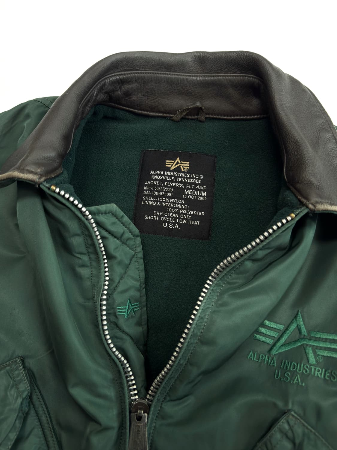 알파인더스트리 CWU 45P 플라이트자켓 ma-1 made in usa 상품이미지4