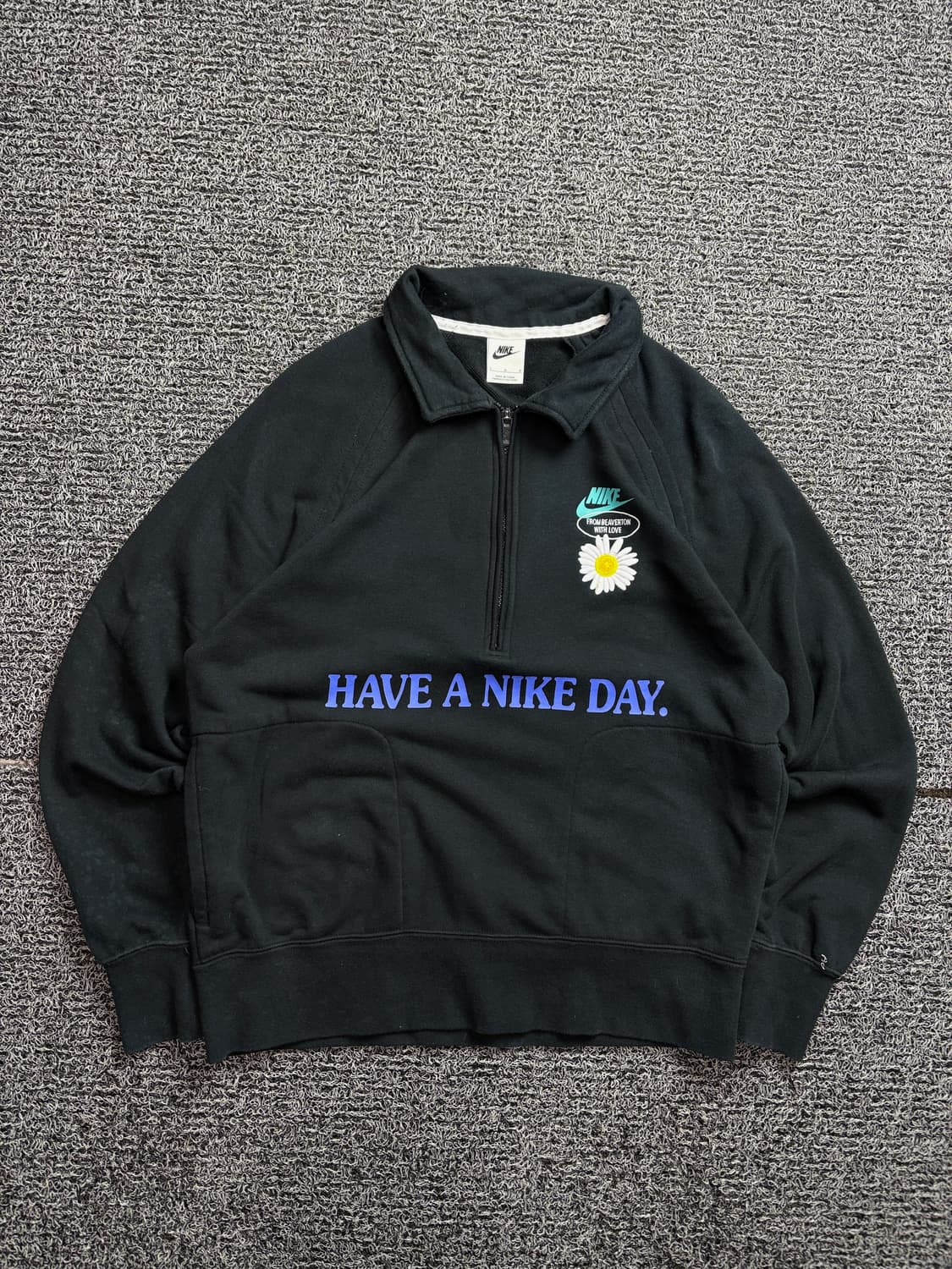 나이키 NSW HBR 빅로고 레이어 하프 집업 스웻 셔츠 2281 상품이미지2