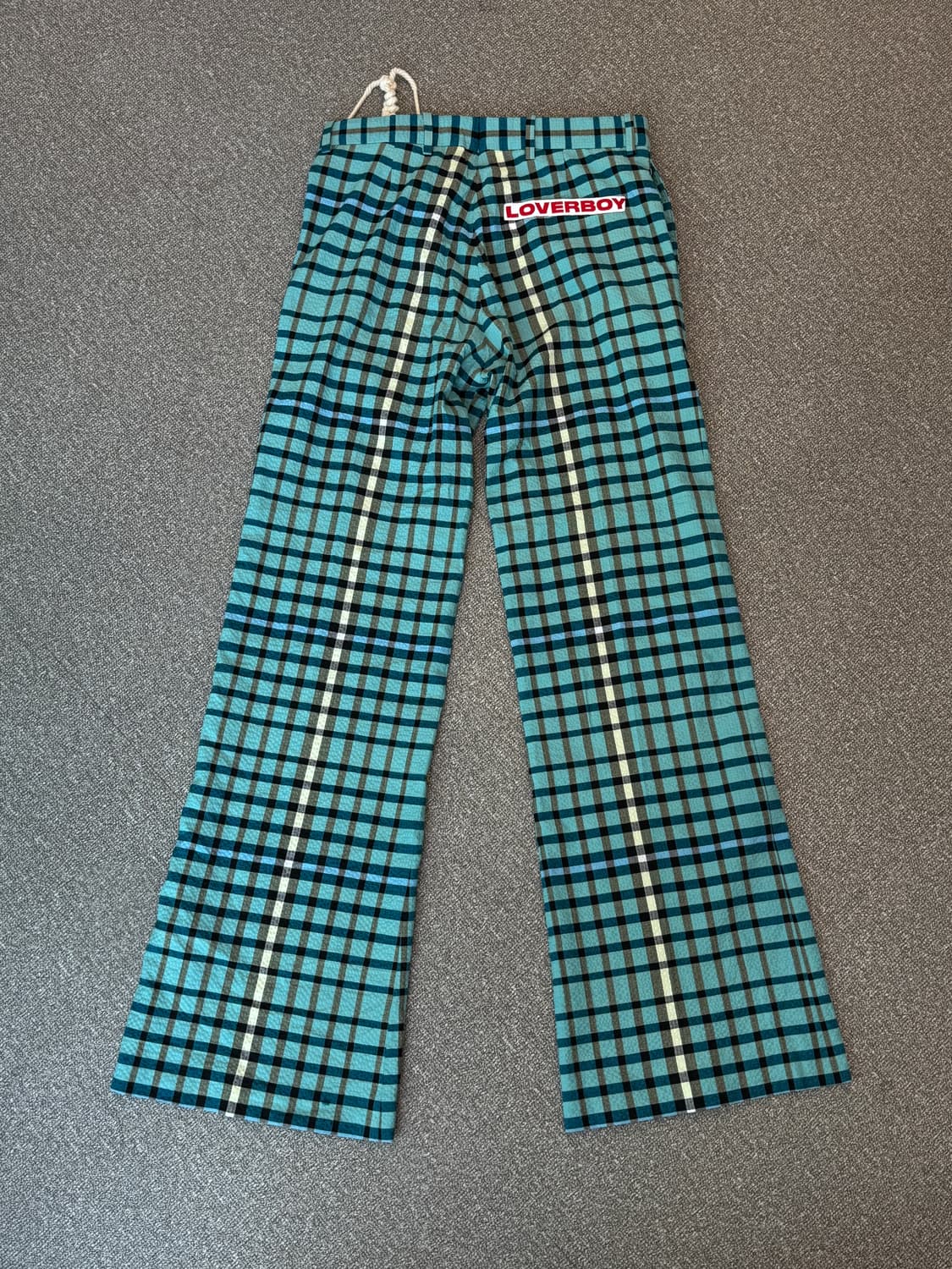찰스제프리 러버보이 타탄체크 플레어 트라우저 30  상품이미지9