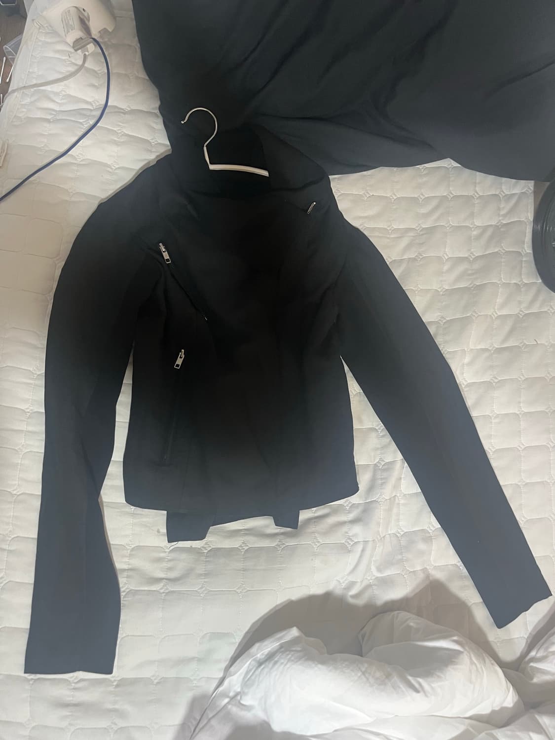 플레어업 Asymmetrical Biker Jacket 블랙 상품이미지2