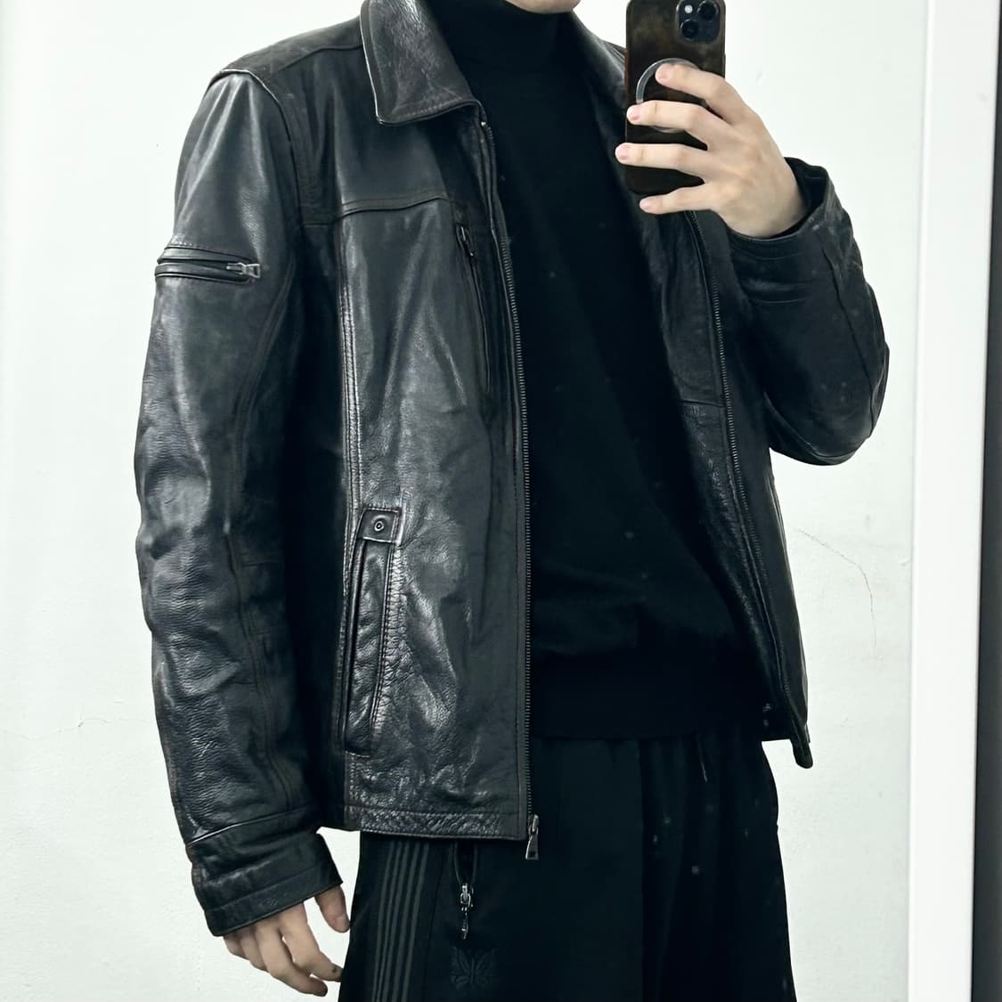 DANIER 소가죽 라이더 자켓 상품이미지2