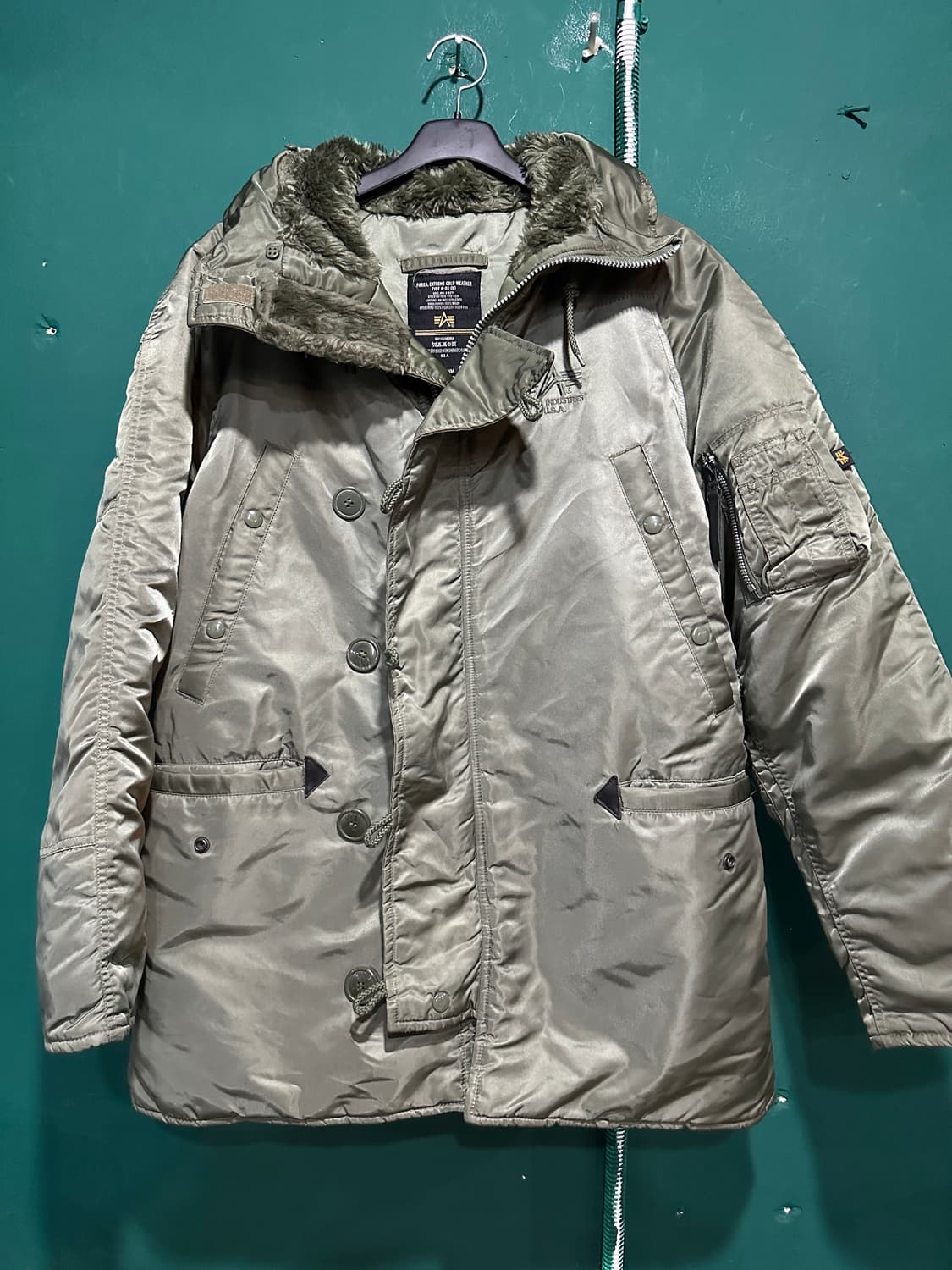 알파인더스트리 n-3B 점퍼 올리브그린 105 상품이미지1