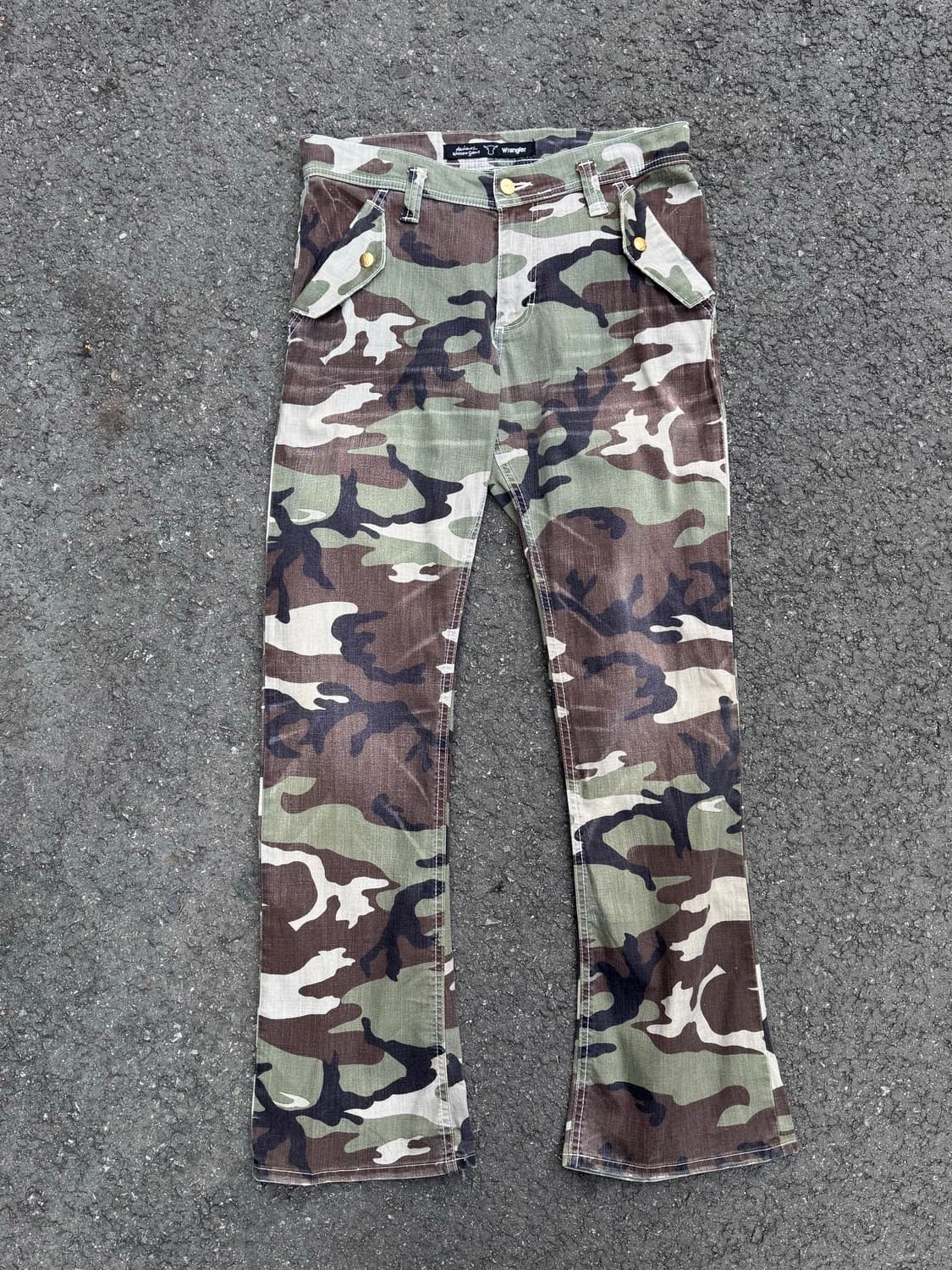 랭글러 카모 웨스턴 부츠컷 팬츠  상품이미지1