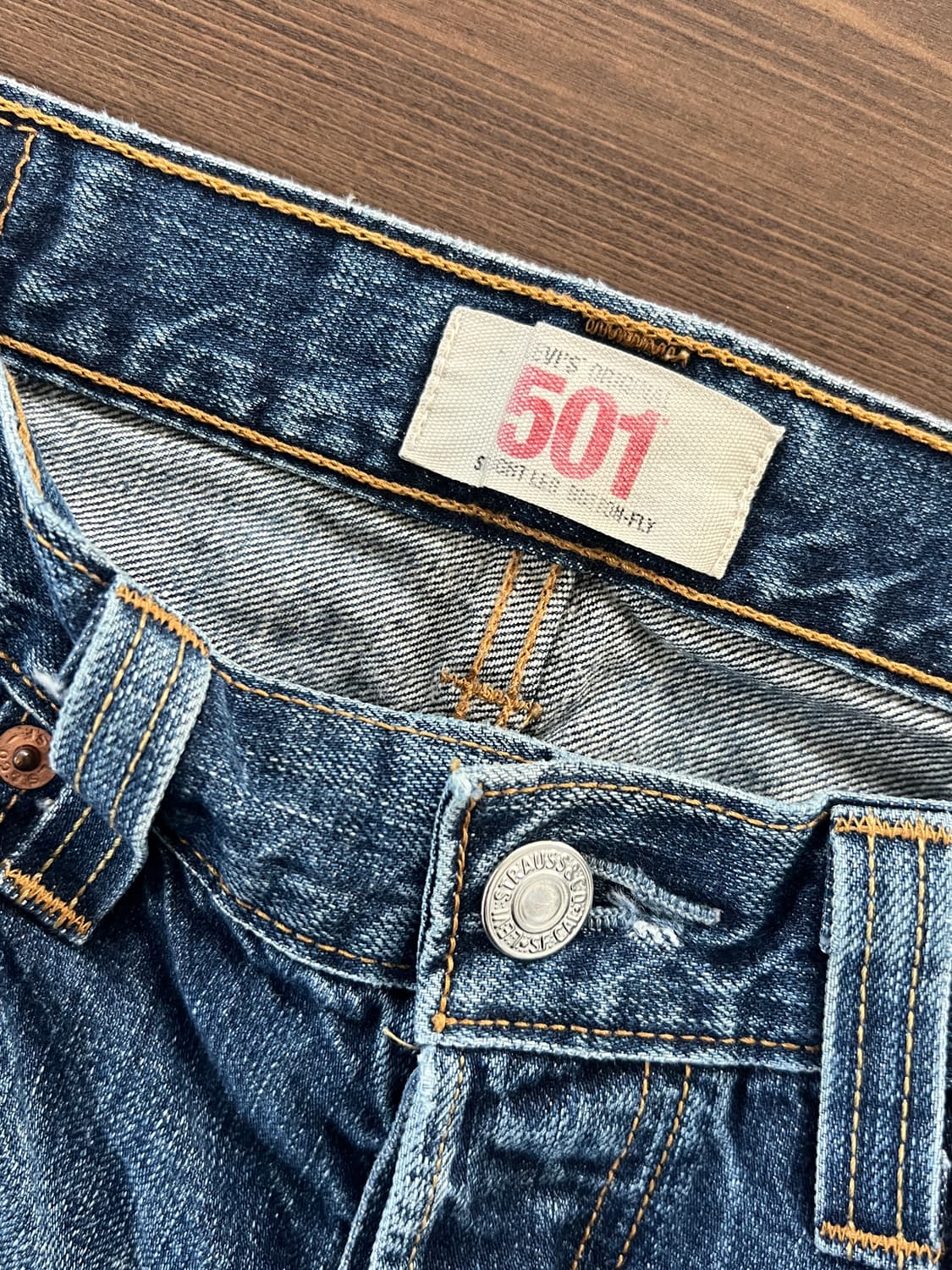 Levis 리바이스 501 버튼플라이 스트레이트 데님 팬츠 상품이미지6