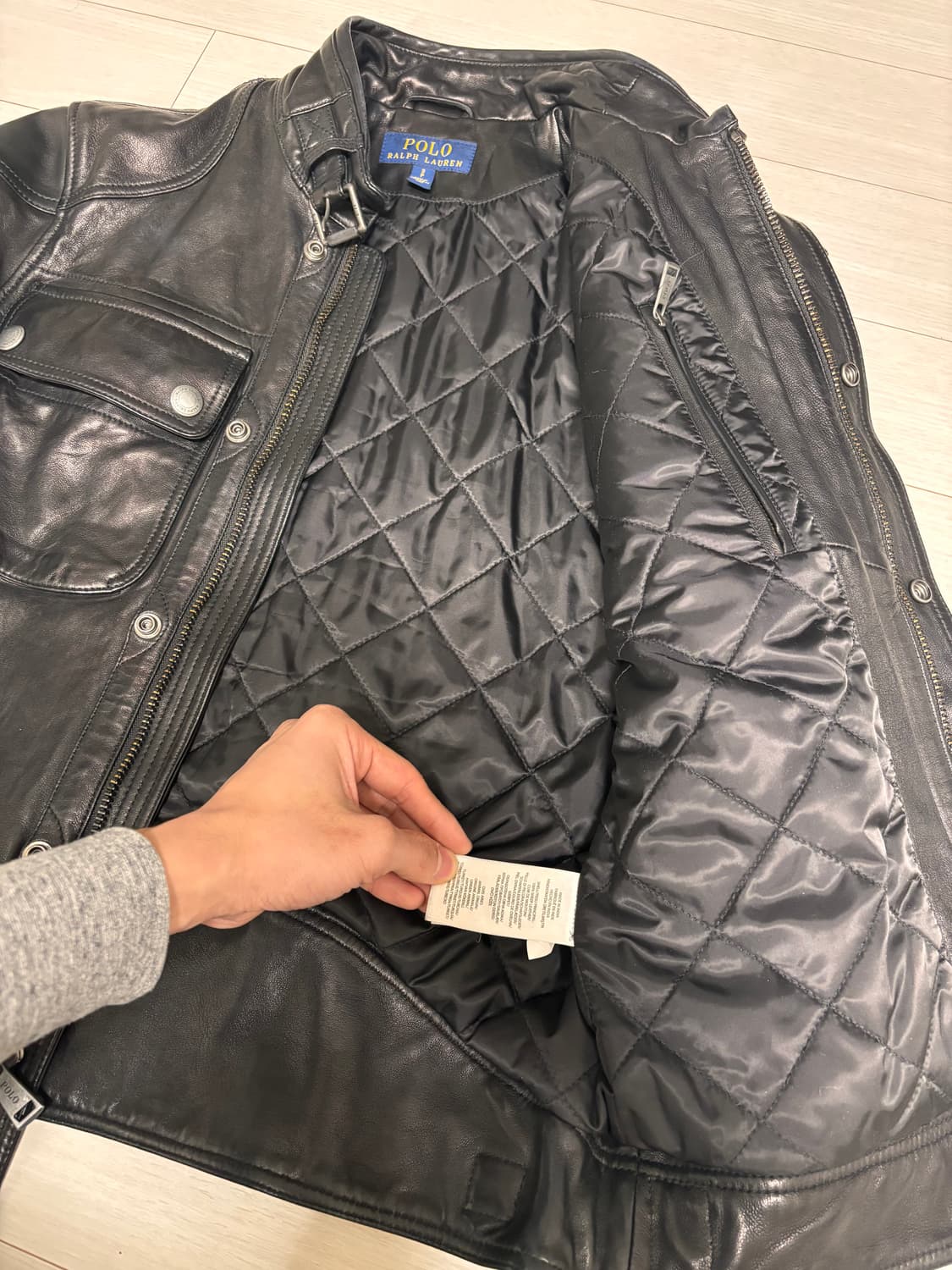 (Ssize) 폴로 모터사이클 가죽자켓 상품이미지5