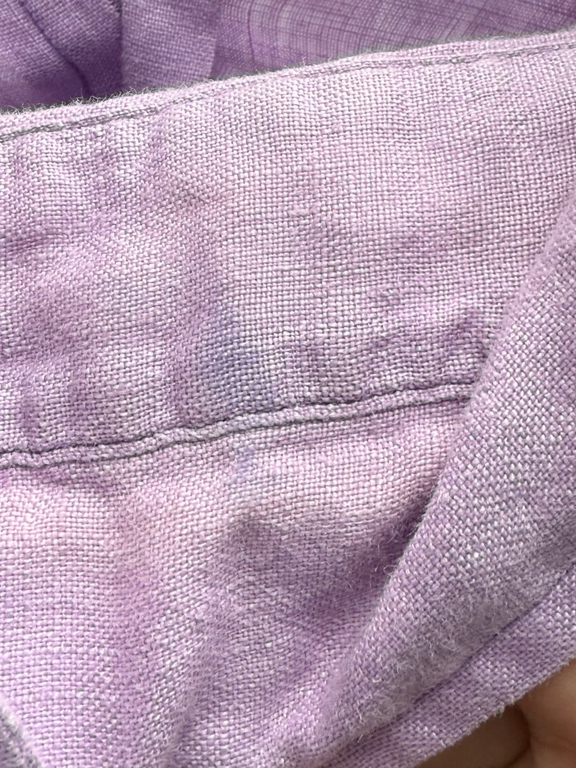 [S] 폴로 슬림핏 퍼플 린넨 셔츠 상품이미지6