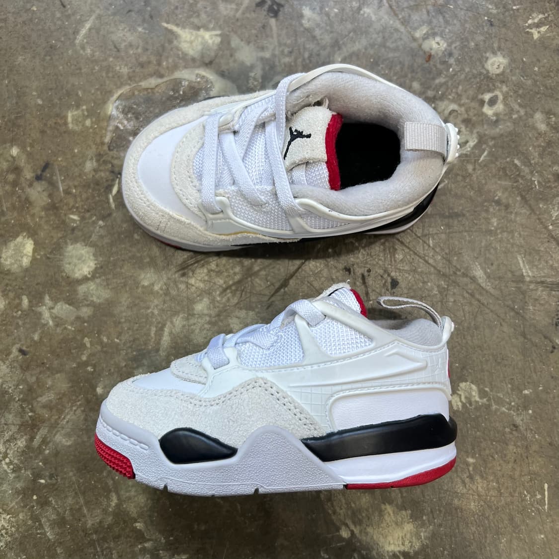 110) 새제품 나이키 조던4 키즈 바시티레드 운동화 신발 상품이미지4