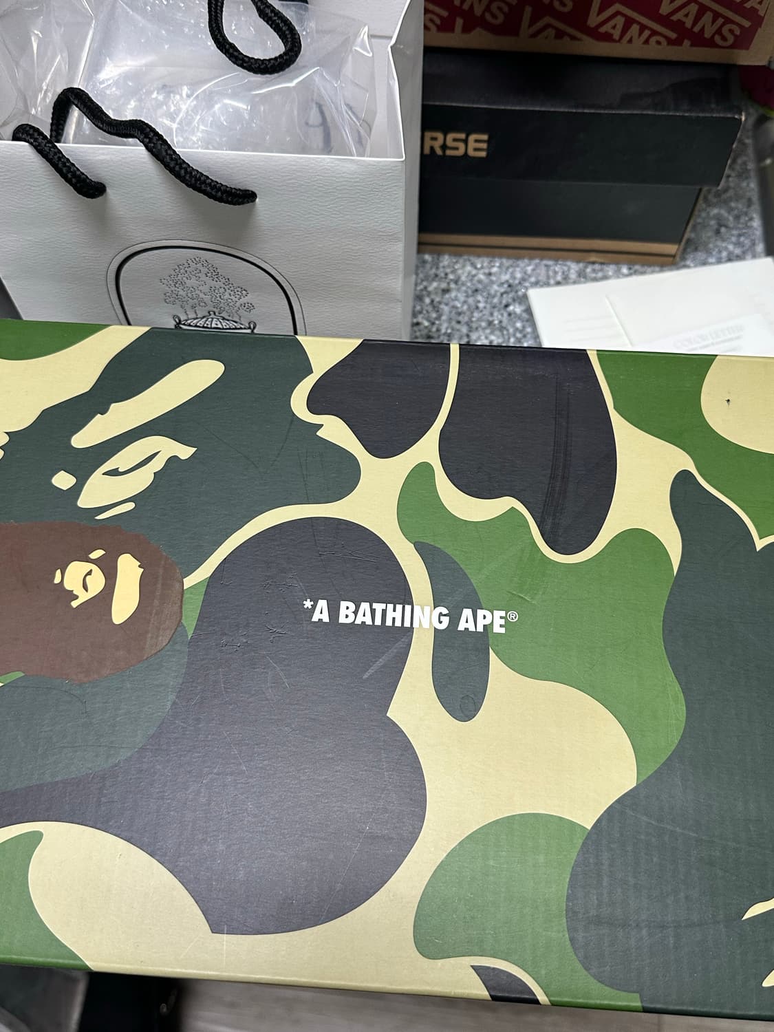 270 베이프 Sk8 스타 브라운 레드 상품이미지10