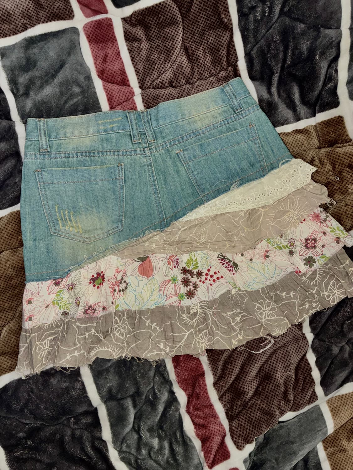 y2k 오네모리 레이스청스커트 상품이미지2