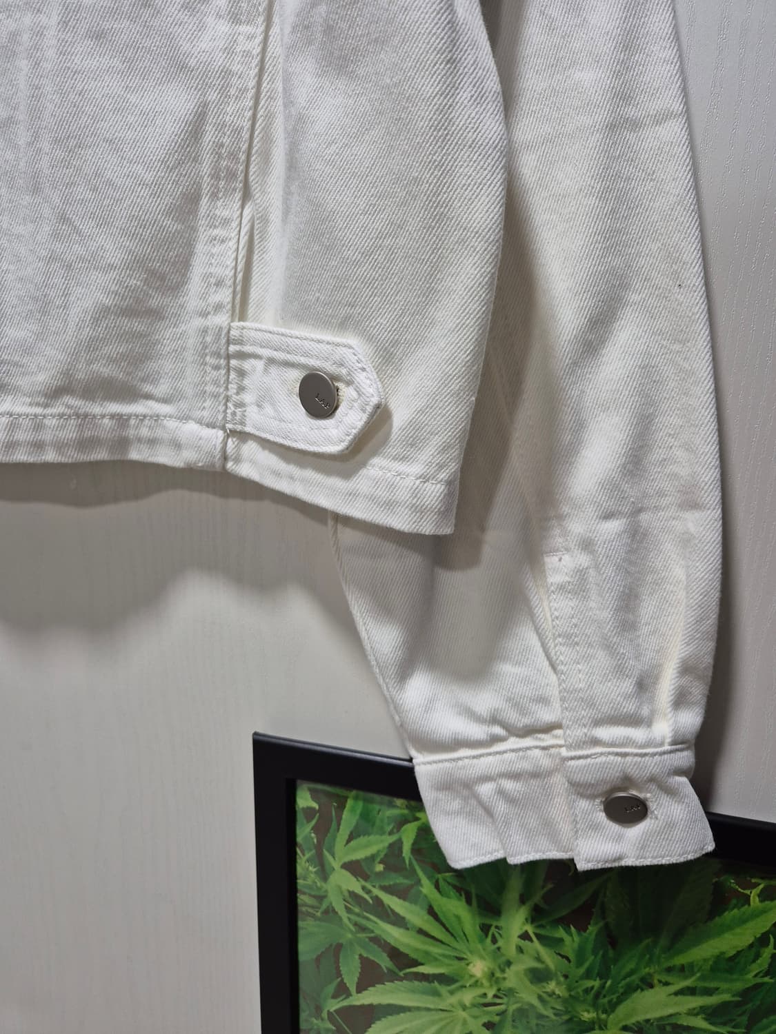 (타임세일)(새상품)LAP 숏 데님 자켓 아이보리 상품이미지8