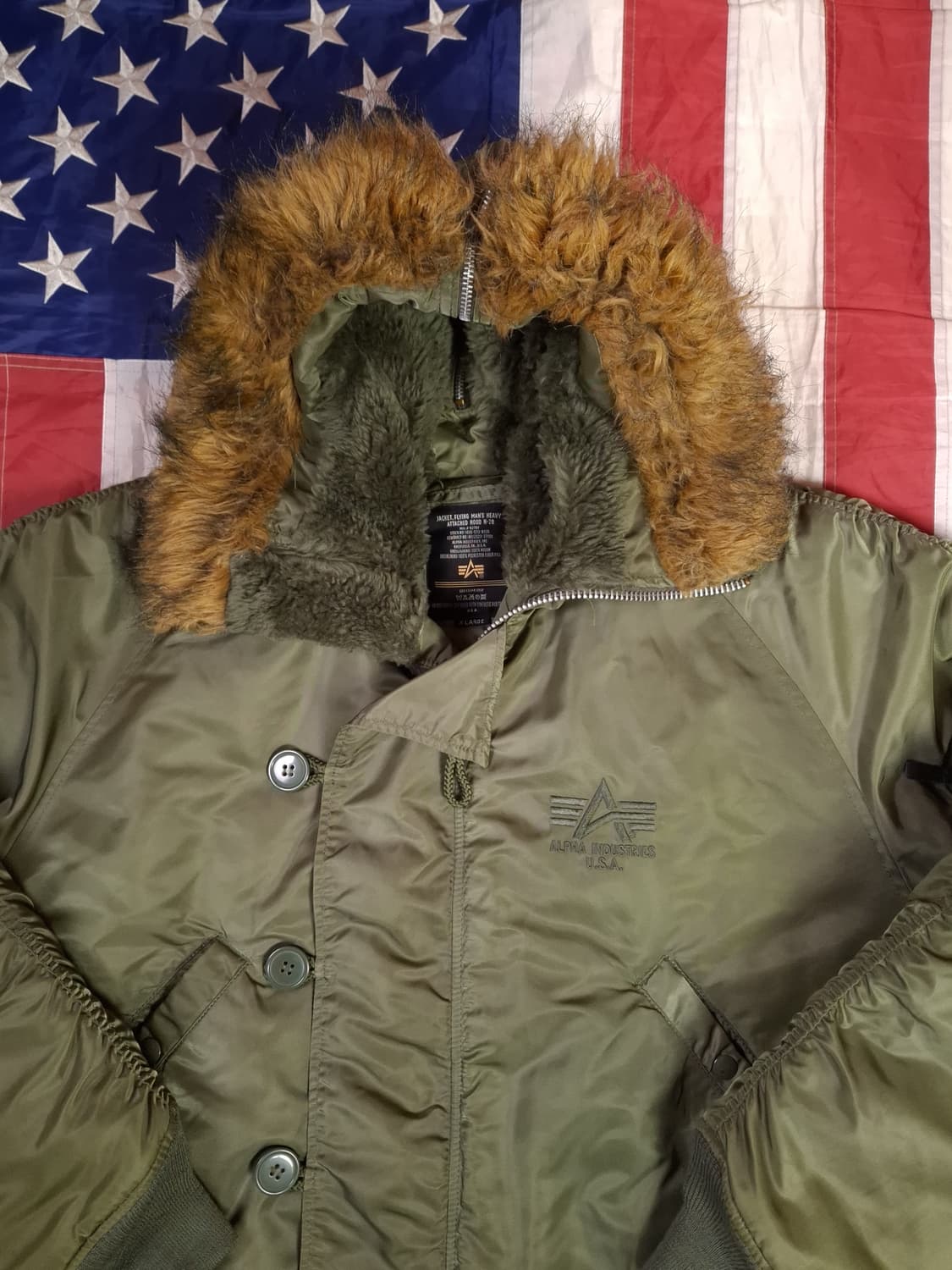 오리지날 알파사 민수용 미공군 N-2B 항공자켓 상품이미지2