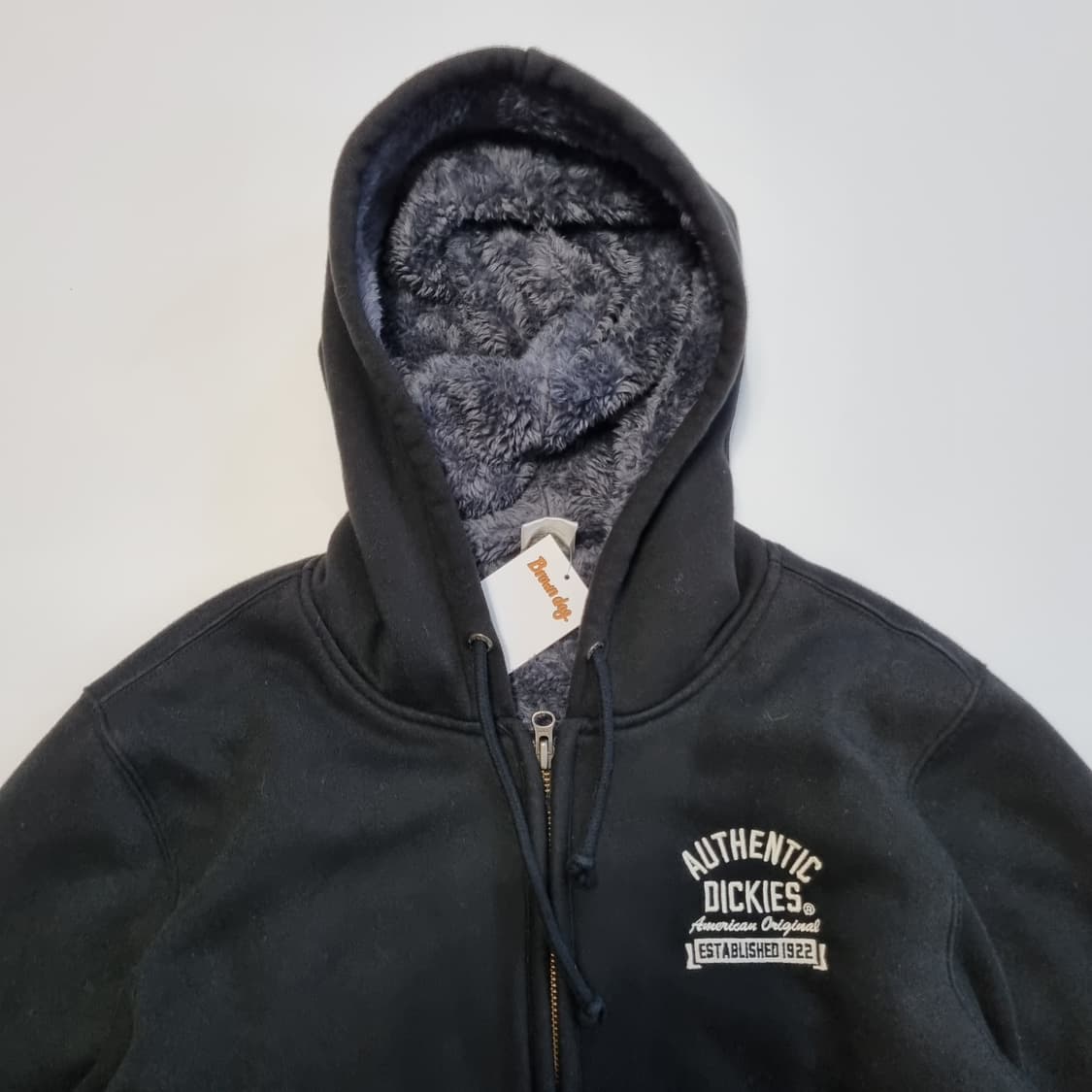 디키즈 플리스 후드집업 블랙 상품이미지4