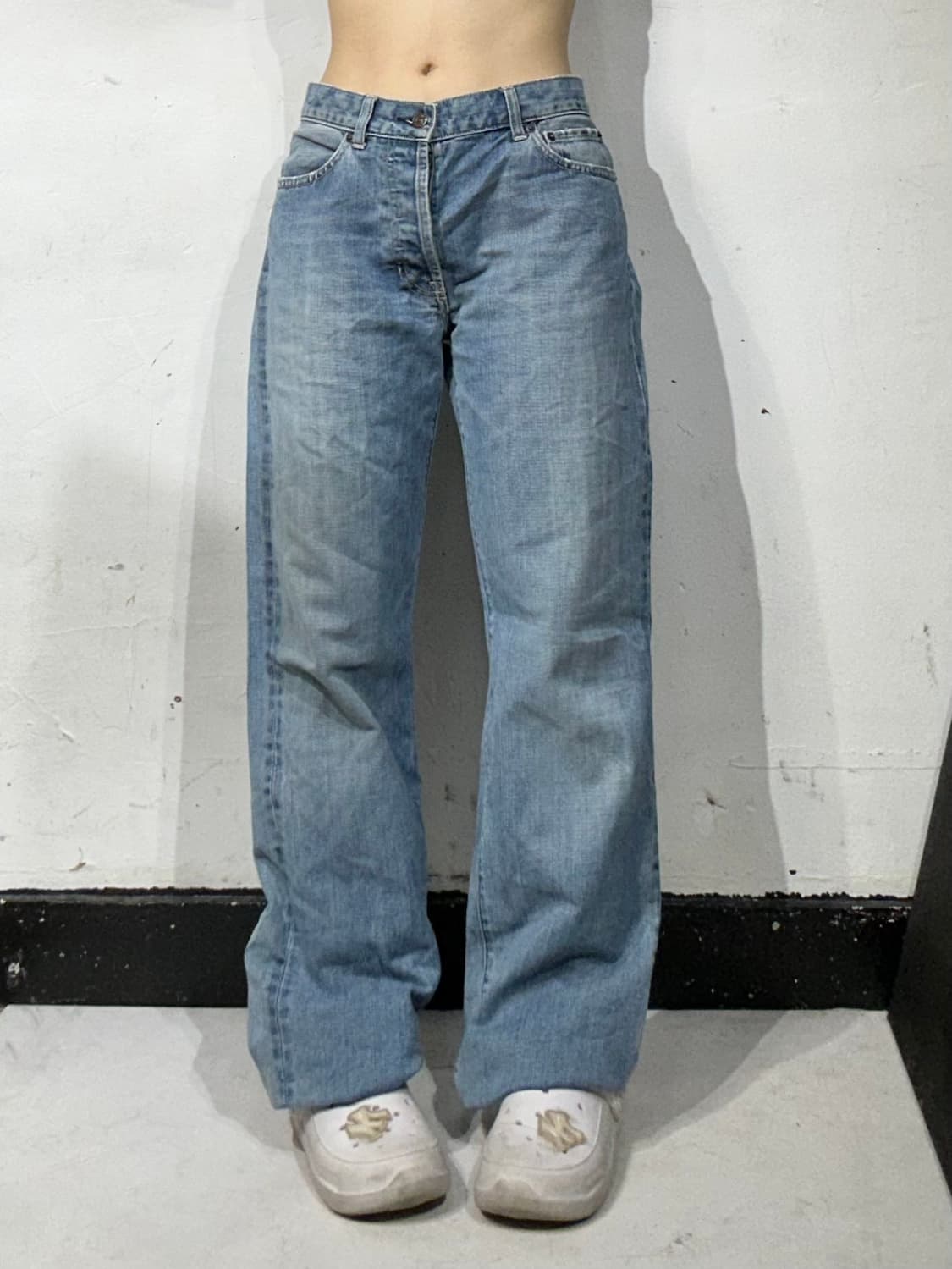 갭 부츠컷 와이드 연청 바지 데님 팬츠  상품이미지2