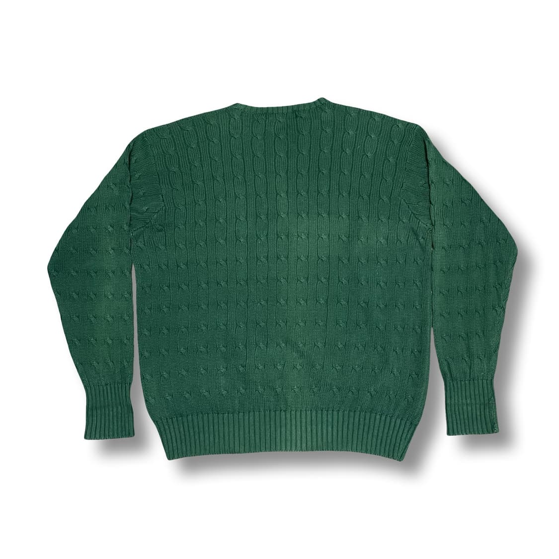 [L] 폴로 골프 빈티지 케이블 니트 그린 스웨터 상품이미지5