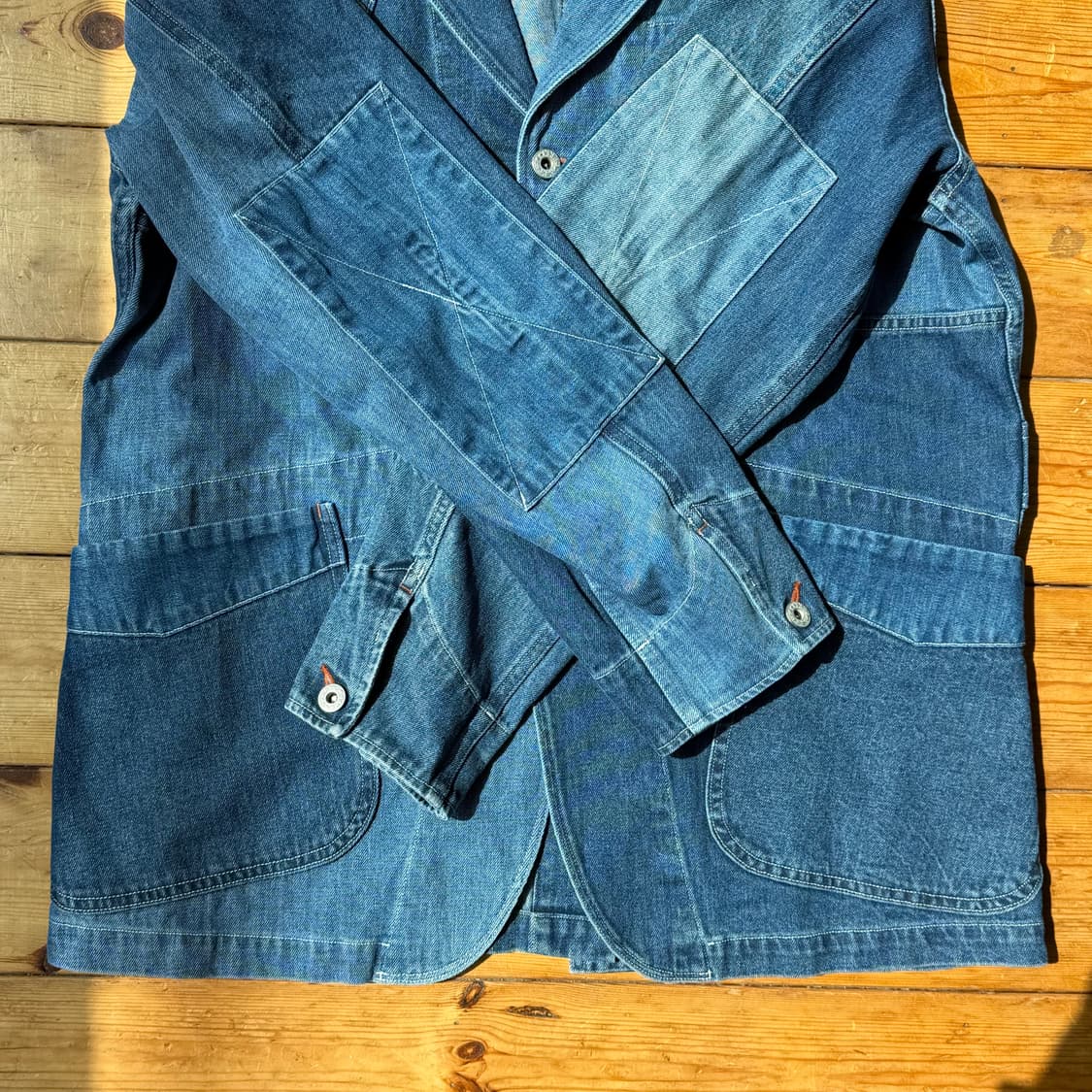 네이머클로딩 데님 패치워크 블레이저 상품이미지3