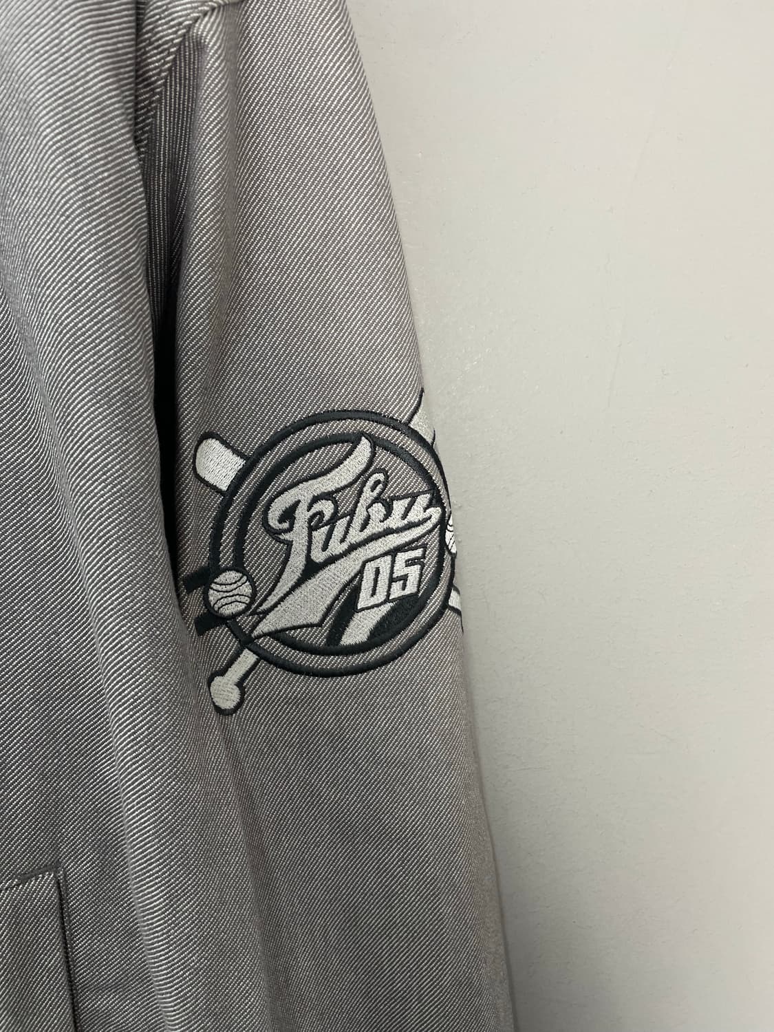 후부 빅로고 데님 바시티 자켓 H2197 상품이미지4