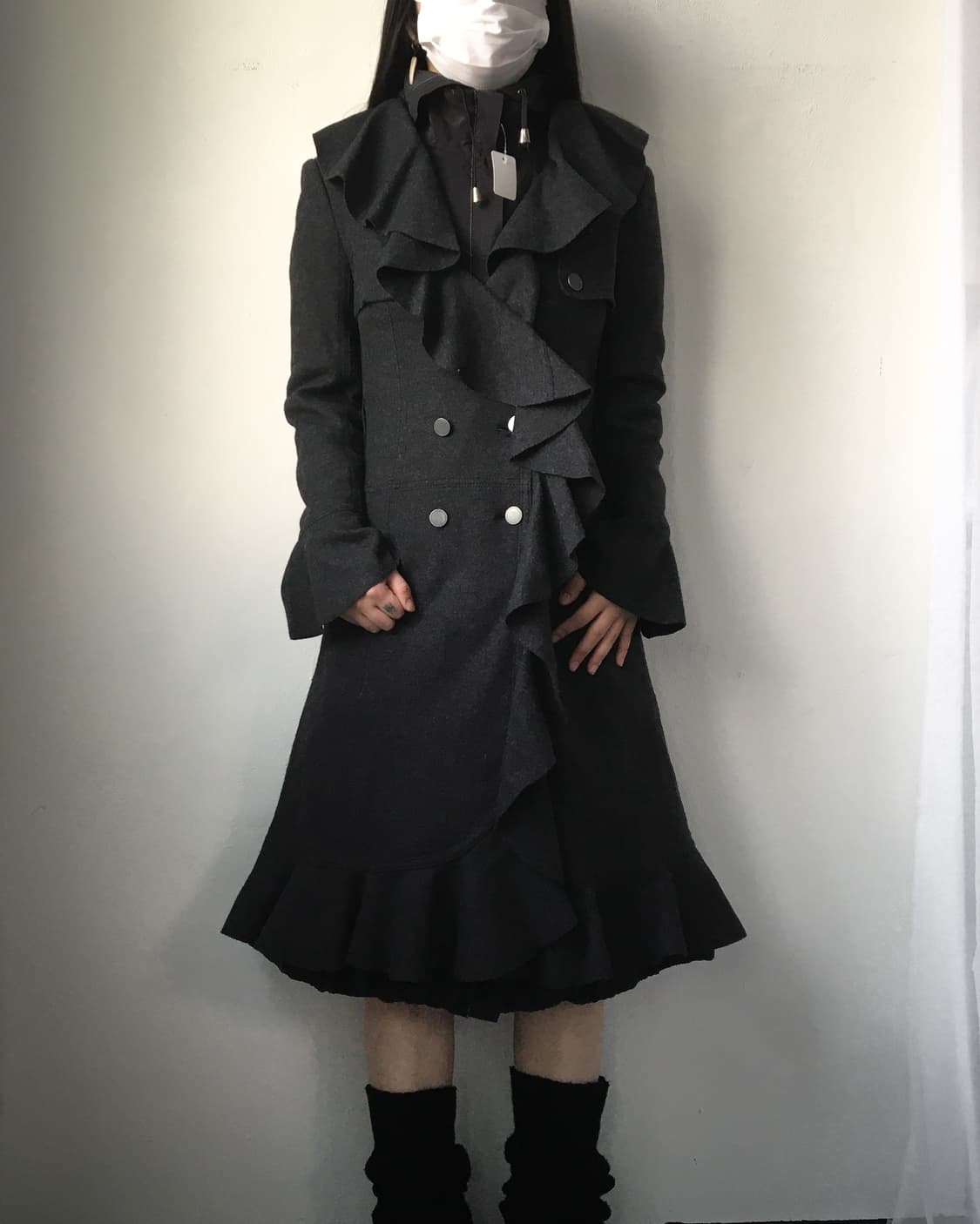 Frill point woolen coat 상품이미지8