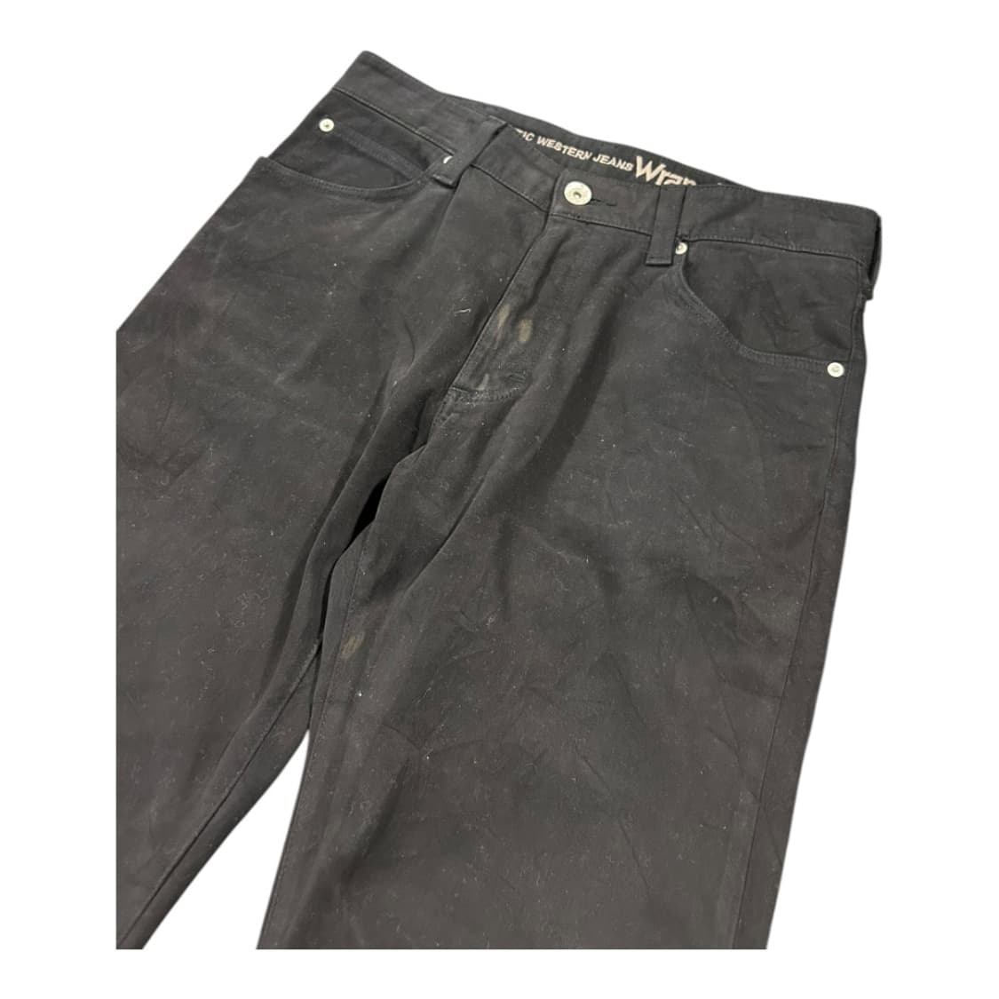 M-L) 랭글러 블랙 워싱 스트레이트 데님팬츠 BC-042 상품이미지4