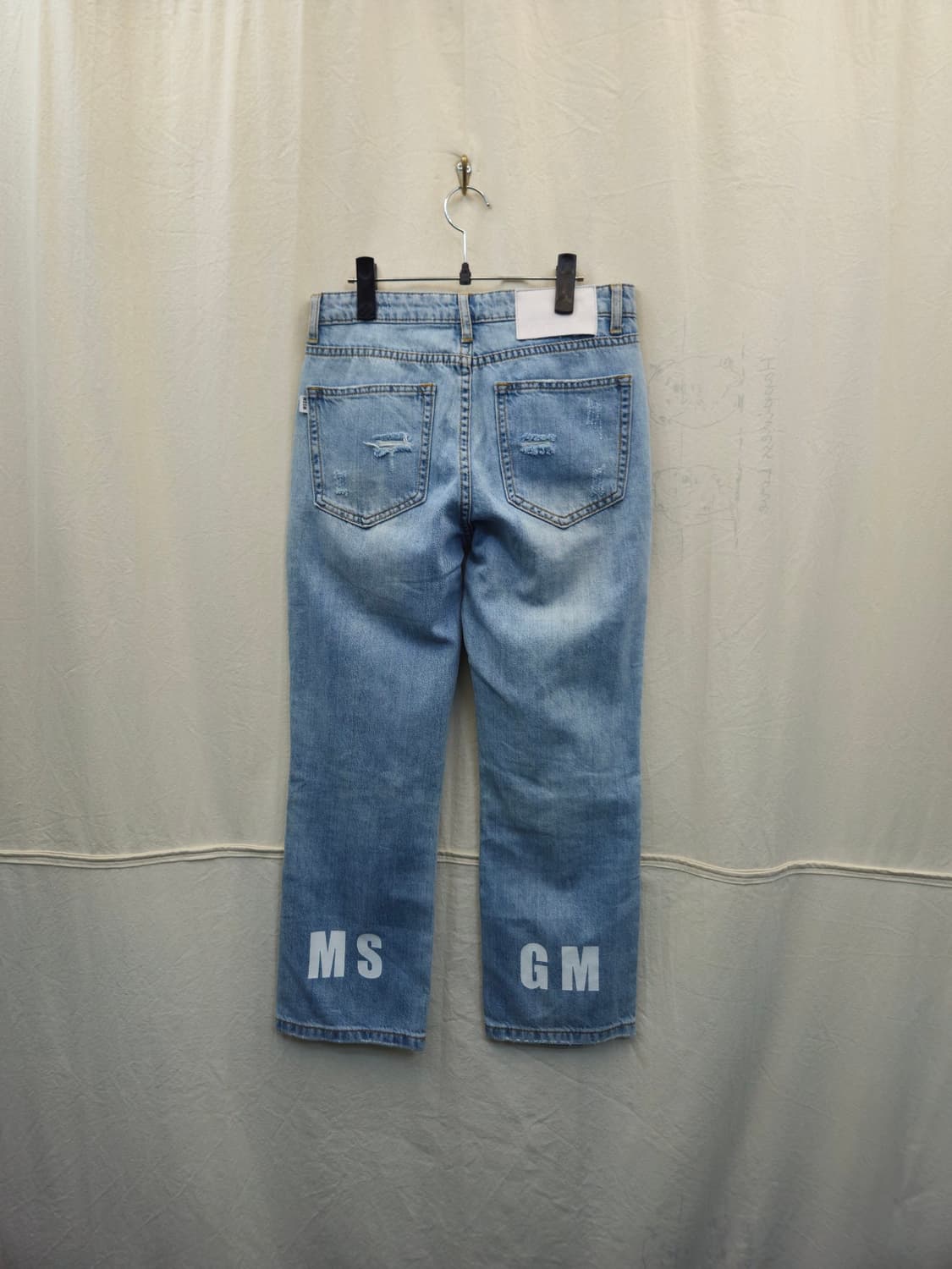 MSGM 연청 데님 팬츠 상품이미지2