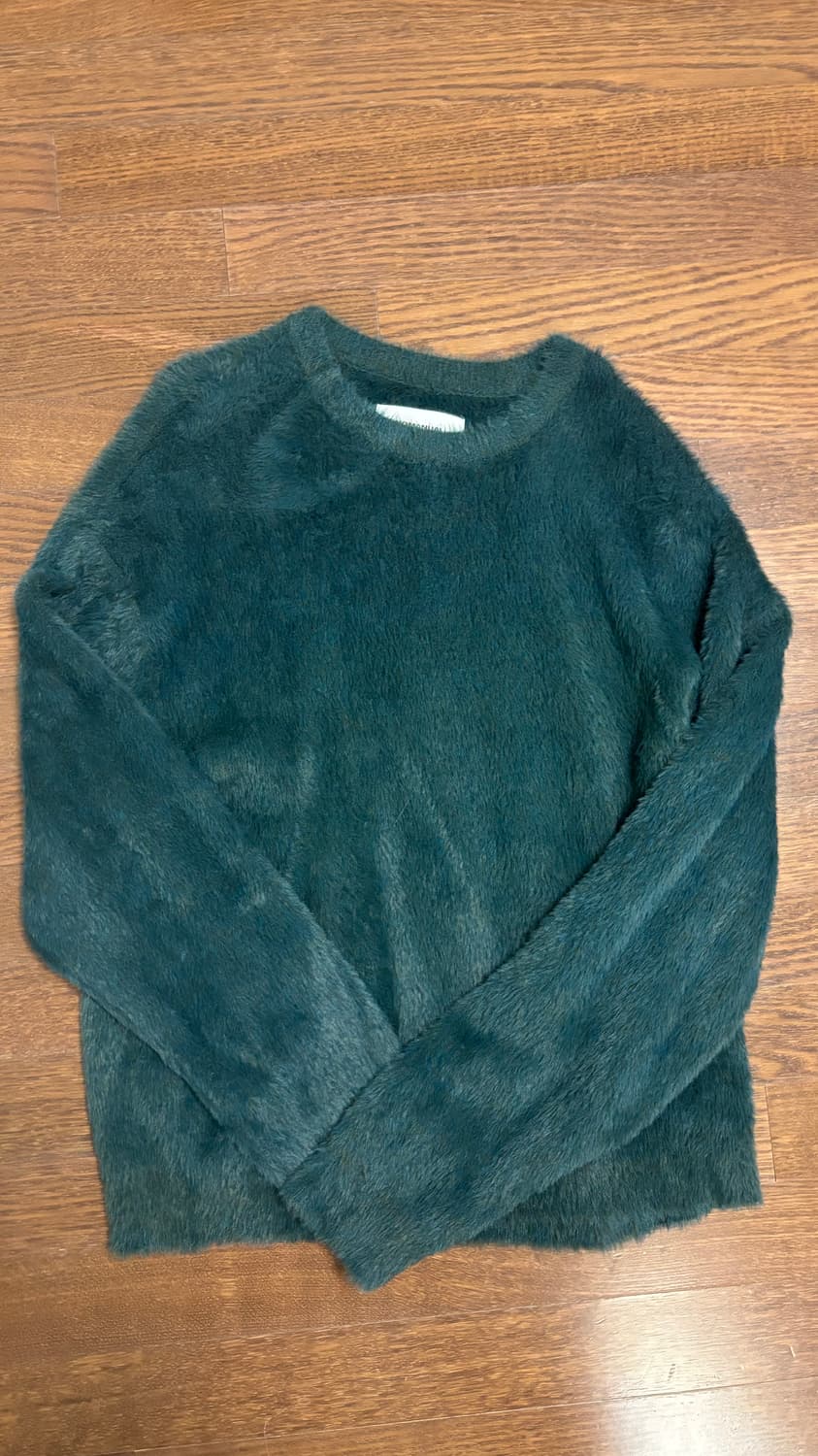 노매뉴얼 니트 CROPPED HAIRY KNIT - FOREST 상품이미지2