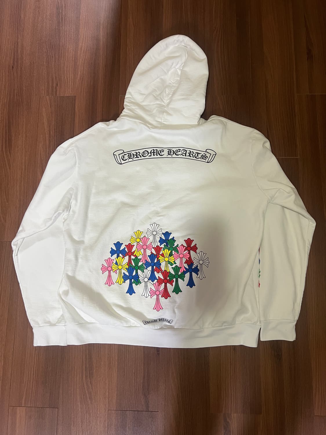 (XL) 크롬하츠 멀티컬러 후드 화이트 상품이미지2