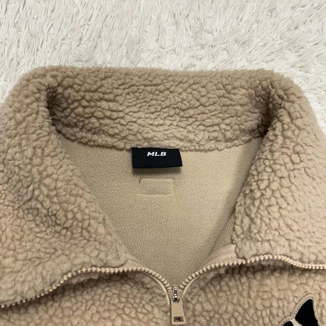 MLB Beige Fleece Jacket 상품이미지6