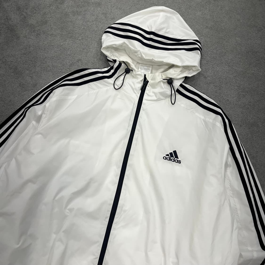 2XL 아디다스 삼선 후드 바람막이 상품이미지2