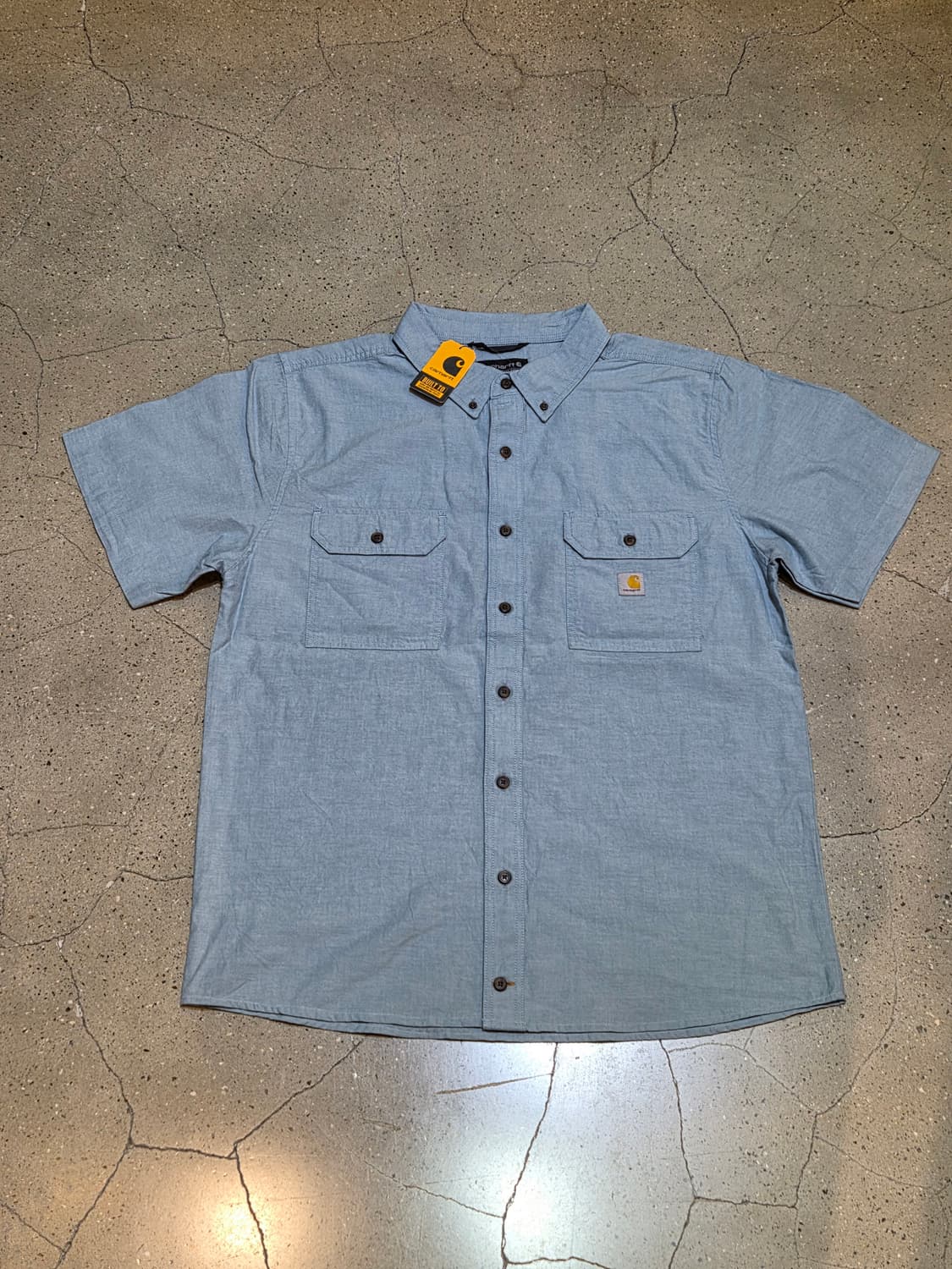  Carhartt 칼하트 데님블루 반팔셔츠 상품이미지3